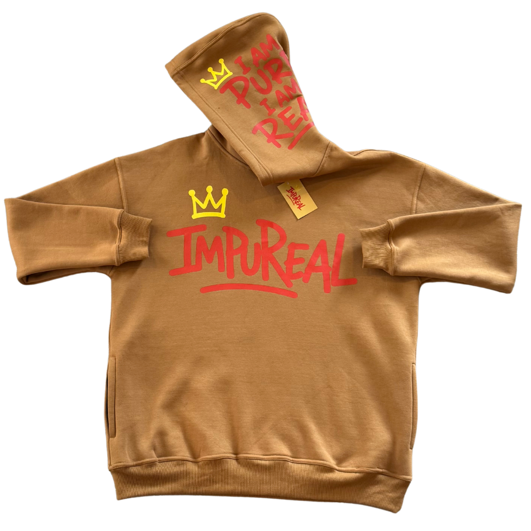 Camel/Red ImPuReal Hoodie
