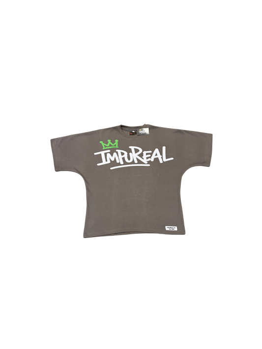 Gray/Slimeball Impureal 2-panel Boxy Tee