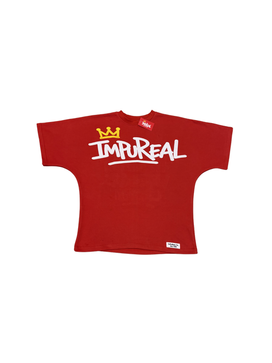 Cardinal Red Impureal 2-panel Boxy Tee